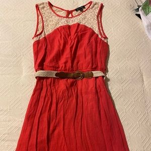 As U Wish Coral Mini Dress